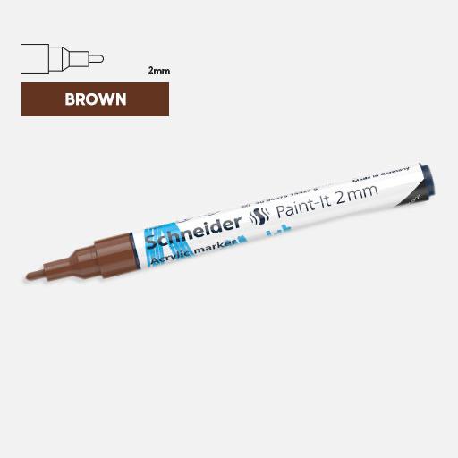 SCHNEIDER Paint-It Acrylic Marker 2mm Brown