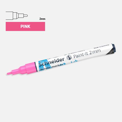 SCHNEIDER Paint-It Acrylic Marker 2mm Pink