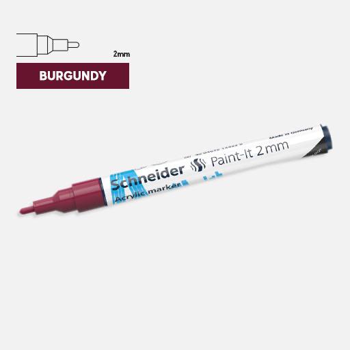 SCHNEIDER Paint-It Acrylic Marker 2mm Burgundy