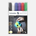 SCHNEIDER Paint-It Acrylic Marker 2mm Wallet Set 1 x 6