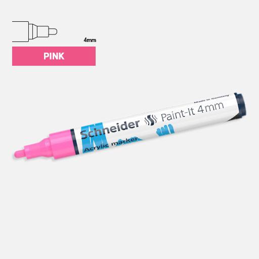 SCHNEIDER Paint-It Acrylic Marker 4mm Pink