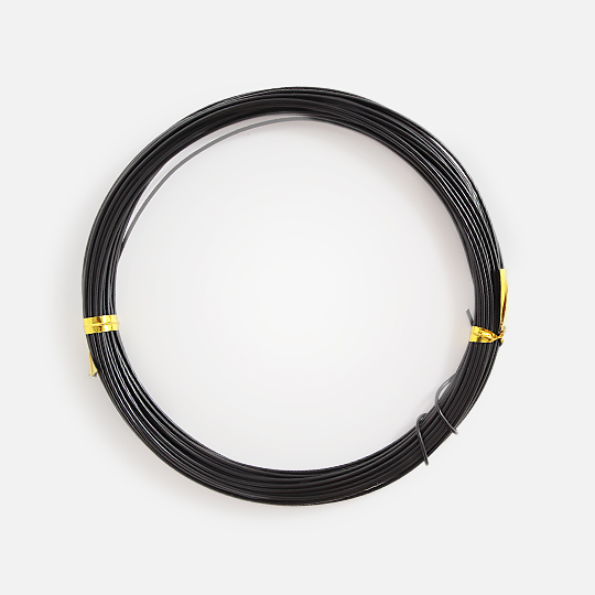 OVJ Aluminium Wire 1mm x 10m Black
