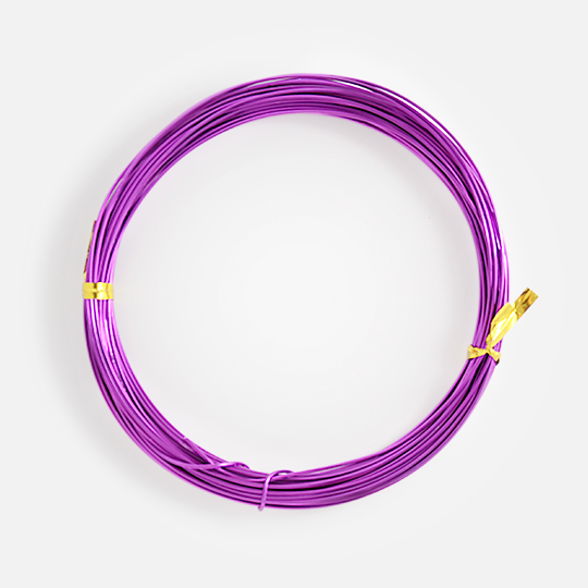 OVJ Aluminium Wire 1mm x 10m Purple