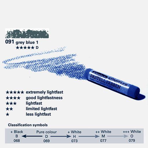 SCHMINCKE Extra Soft Artist Pastel D Grey Blue 1