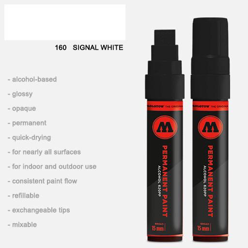 MOLOTOW Permanent Paint Marker 15mm Signal White
