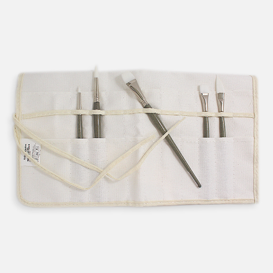 KUELOX Canvas Roll For Long Brushes White