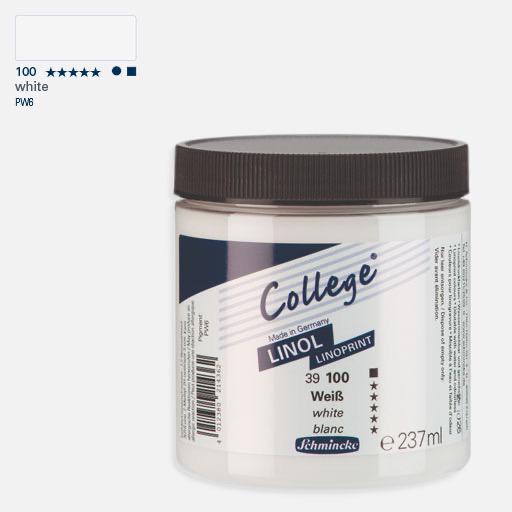 SCHMINCKE College Lino Print Ink 237ml White