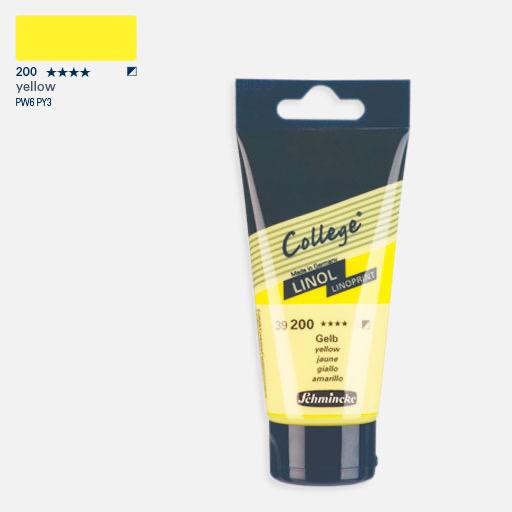 SCHMINCKE College Lino Print Ink 75ml Yellow