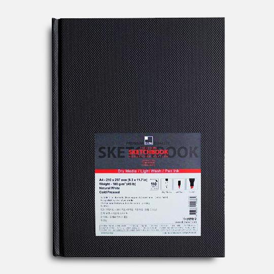 SHINHAN Korean Sketch Paper Book 100gsm A4 x 110