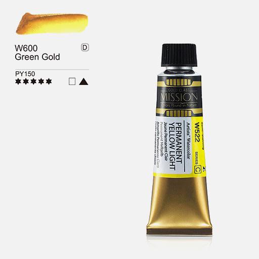 MIJELLO Mission Gold Watercolor 15ml Green Gold