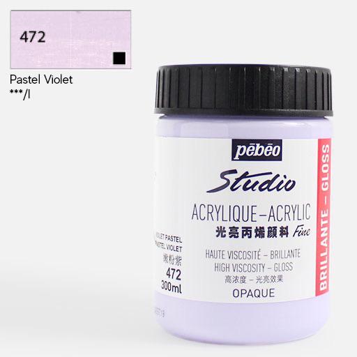 PEBEO Studio Gloss Acrylic 300ml Pastel Violet