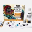 PEBEO Ultimate Controllable Pouring Medium Discovery Set x 9 By Nancy Wood