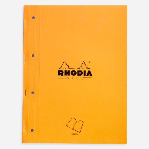 RHODIA Basics Punched Lined Notepad 80gsm A4+ x 80 Orange