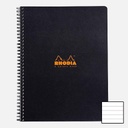 RHODIA Classic Spiral Book 4-Color Lined 80gsm A4+ x 80 Black