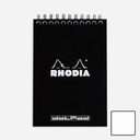 RHODIA Classic Dot Spiral Notepad 80gsm A6 x 80 Black