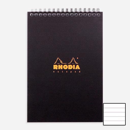 RHODIA Active Lined Spiral Notepad 90gsm A5 x 80