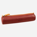 RHODIA Leather Round Pen Case Nacarat