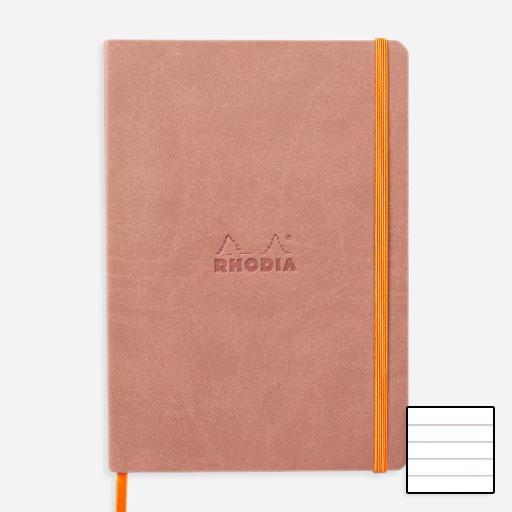 RHODIA Softcover Notebook 90gsm Lined A5 x 80 Rosewood