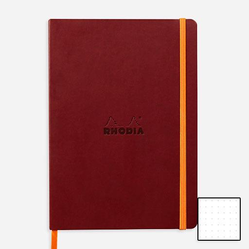 RHODIA Softcover Dot Notebook 90gsm A5 x 80 Burgundy