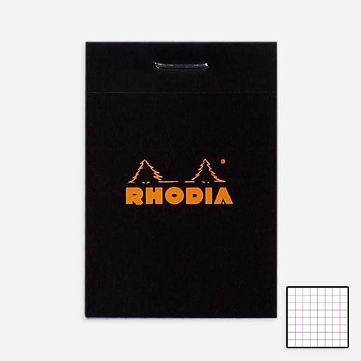 RHODIA Basics Notepad 80gsm Graph 52mm x 75mm x 80 Black