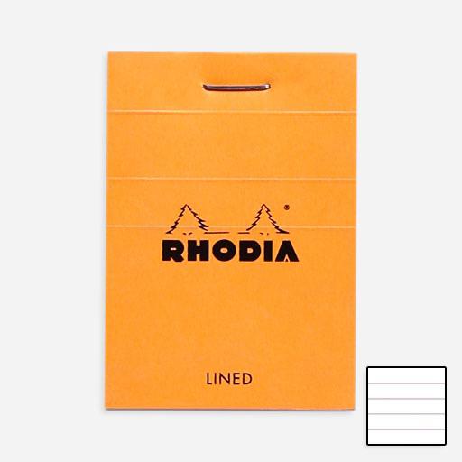 RHODIA Basics Notepad 80gsm Lined 52mm x 75mm x 80 Orange