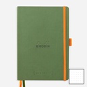 RHODIA Ivory Paper Softcover Goal Book 90gsm Dot A5 x 120 Sage