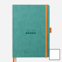 RHODIA Ivory Paper Softcover Goal Book 90gsm Dot A5 x 120 Aqua