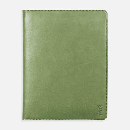 RHODIA Leather Document Holder A5 Sage