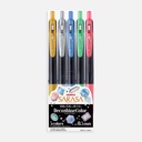 ZEBRA Sarasa Clip Deco Shine Roller Pen 0.5mm Set x 5