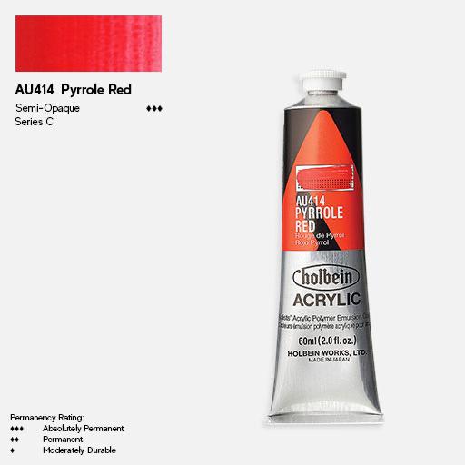 HOLBEIN Artist Heavy Body Acrylic 60ml Pyrrole Red