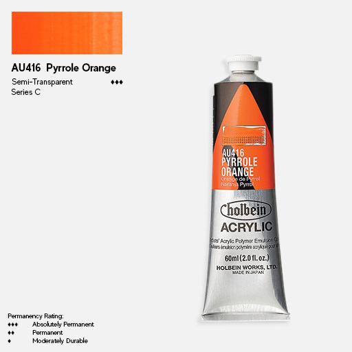 HOLBEIN Artist Heavy Body Acrylic 60ml Pyrrole Orange