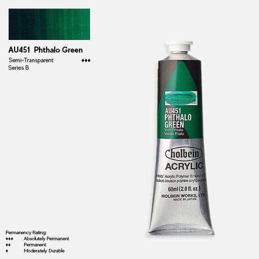 HOLBEIN Artist Heavy Body Acrylic 60ml Phthalo Green