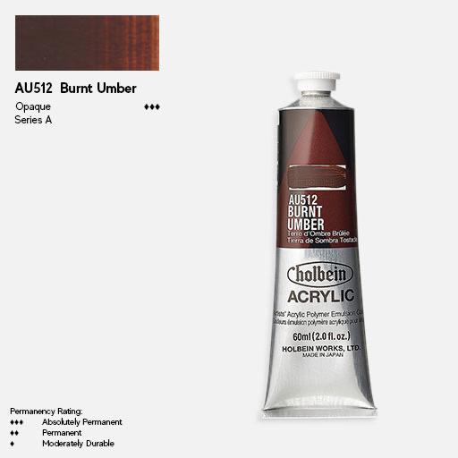 HOLBEIN Artist Heavy Body Acrylic 60ml Burnt Umber
