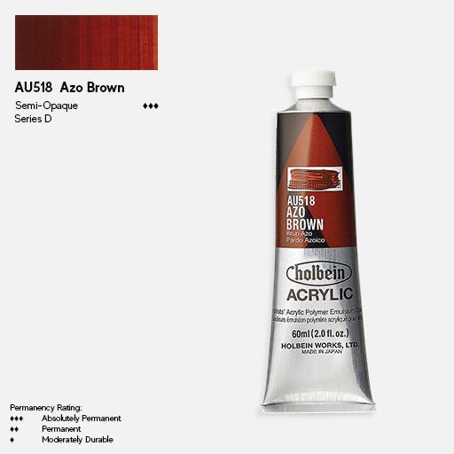 HOLBEIN Artist Heavy Body Acrylic 60ml Azo Brown