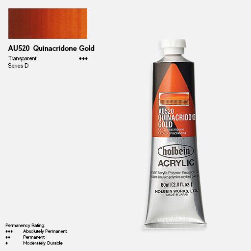 HOLBEIN Artist Heavy Body Acrylic 60ml Quinacridone Gold