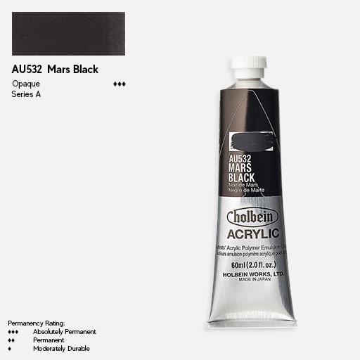 HOLBEIN Artist Heavy Body Acrylic 60ml Mars Black