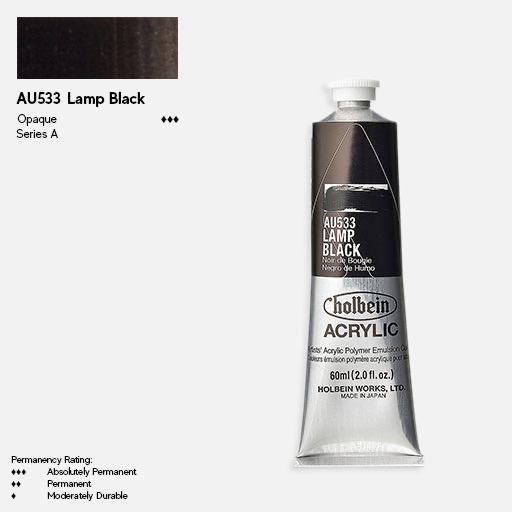 HOLBEIN Artist Heavy Body Acrylic 60ml Lamp Black