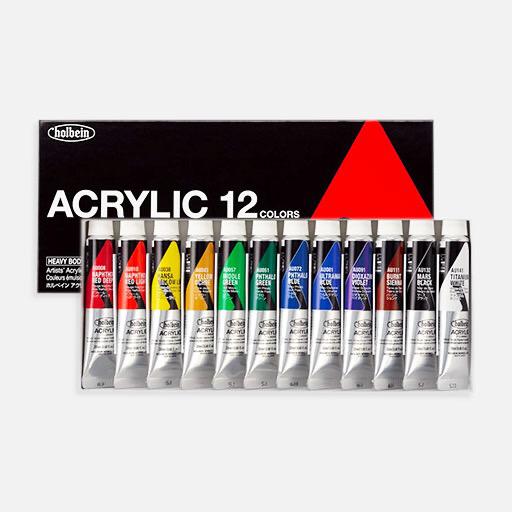 HOLBEIN Artist Heavy Body Acrylic 20ml Set x 12
