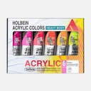 HOLBEIN Artist Heavy Body Acrylic 60ml Luminous Set x 6