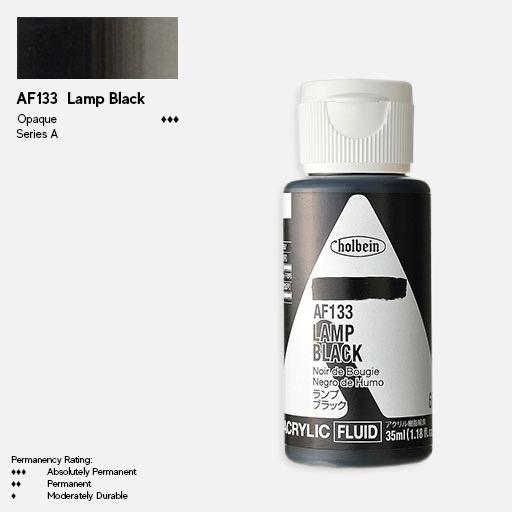 HOLBEIN Fluid Acrylic 35ml Lamp Black