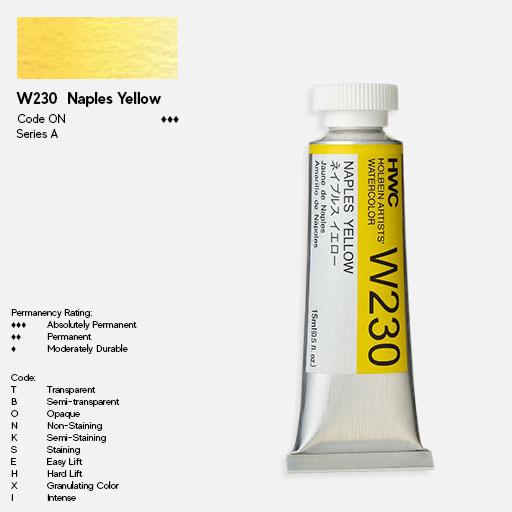 HOLBEIN Artist Watercolor 15ml Naples Yellow