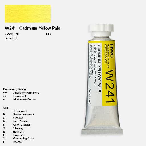 HOLBEIN Artist Watercolor 15ml Cadmium Yellow Pale