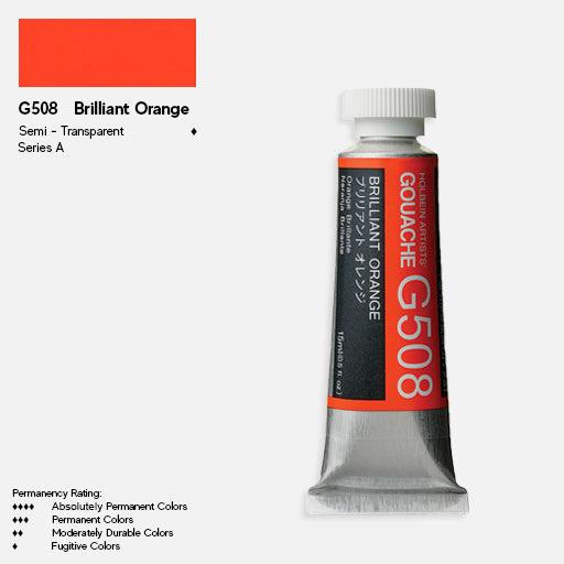 HOLBEIN Artist Gouache 15ml Brilliant Orange