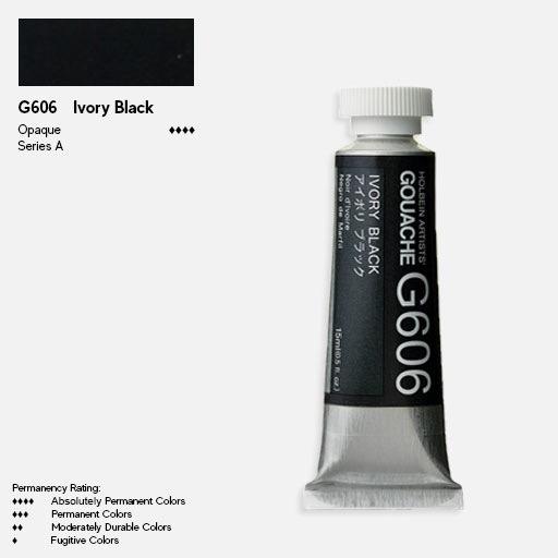 HOLBEIN Artist Gouache 15ml Ivory Black