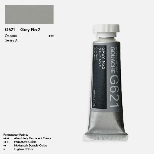 HOLBEIN Artist Gouache 15ml Grey 2