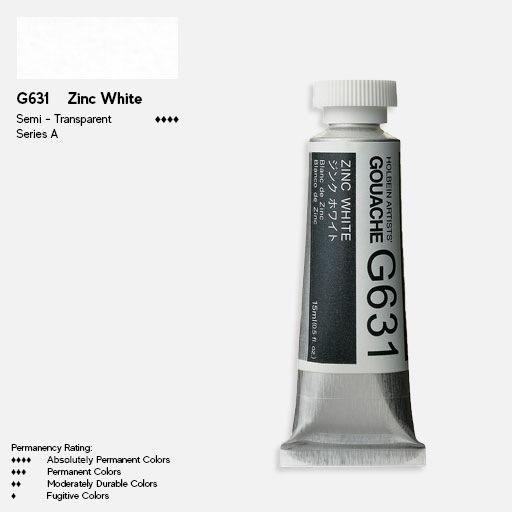 HOLBEIN Artist Gouache 15ml Zinc White