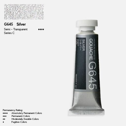 HOLBEIN Artist Gouache 15ml Silver