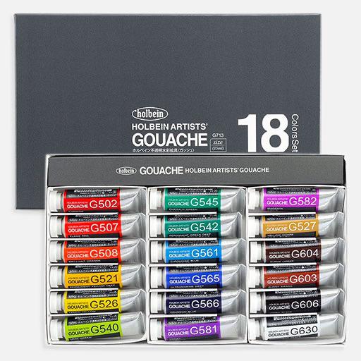 HOLBEIN Artist Gouache 15ml Set x 18