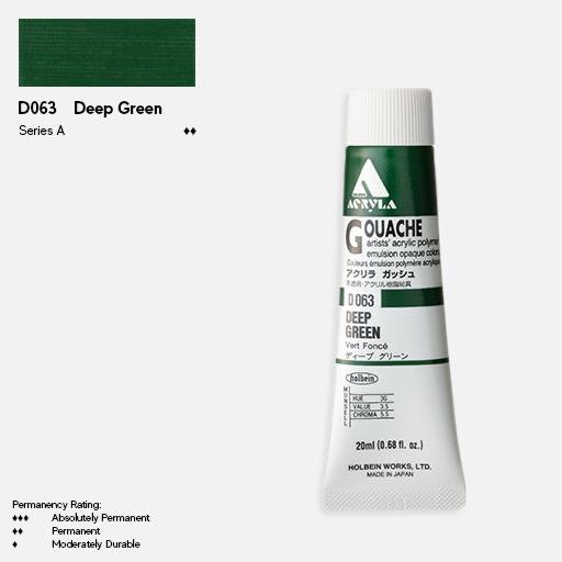 HOLBEIN Acrylic Gouache 20ml Deep Green