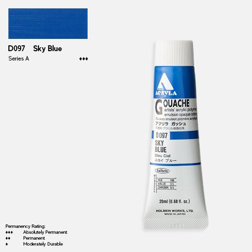 HOLBEIN Acrylic Gouache 20ml Sky Blue